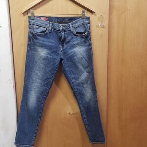 Vintage Red Engine Jeans Womens Size 29 Denim Skinny Crop LLL